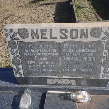 NELSON Thomas Gordon 1903-1956 &amp; Frieda 1911-1994