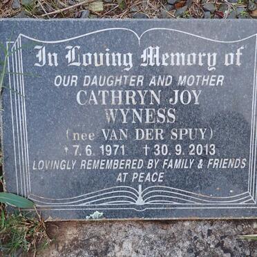 WYNESS Cathryn Joy nee VAN DER SPUY 1971-2013