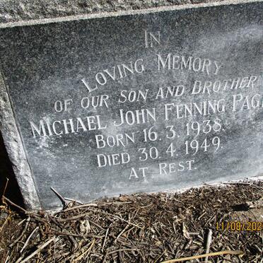 PAGE Michael John Fenning 1938-1949