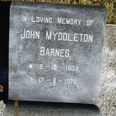 BARNES John Myddleton 1904-1978