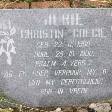 JURIE Christin Goegie 1900-1990