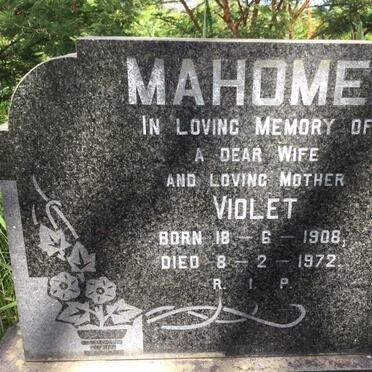 MAHOMED Violet 1908-1972