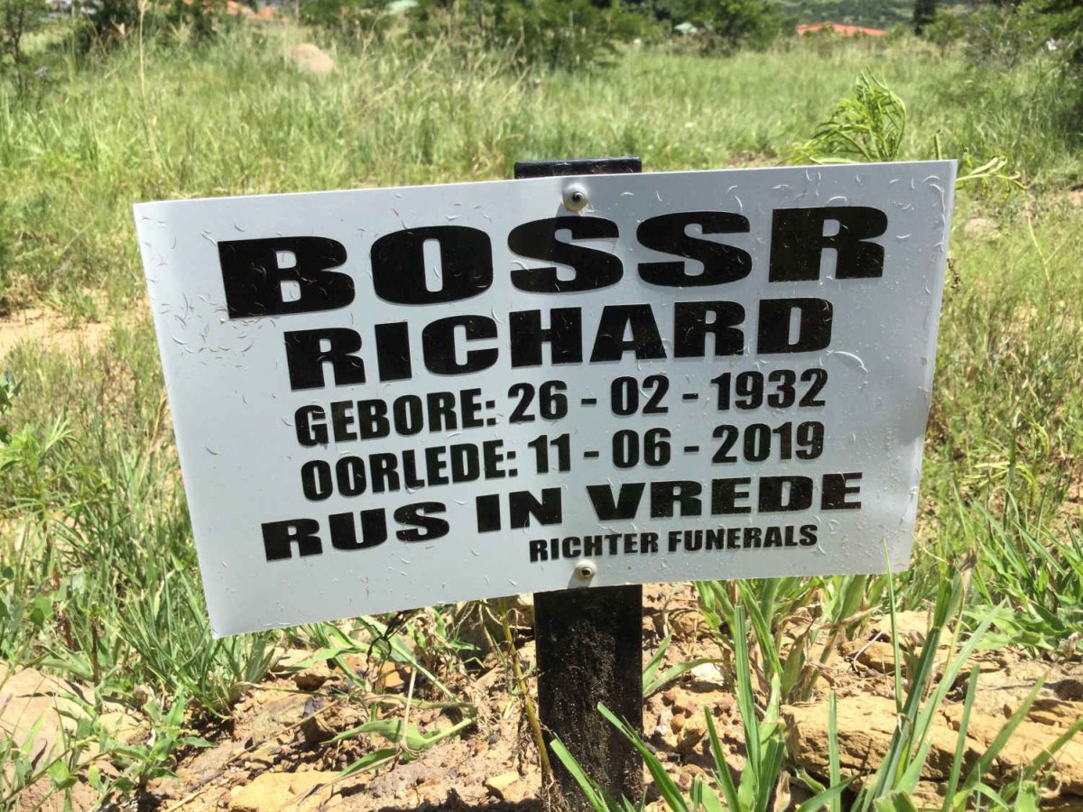 BOSSR Richard 1932-2019