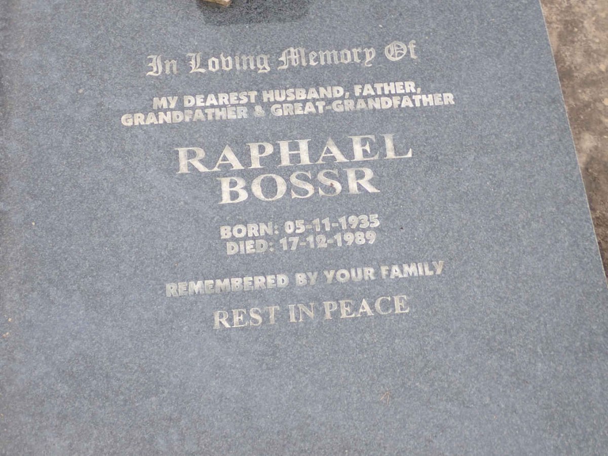 BOSSR Rapheal 1935-1989