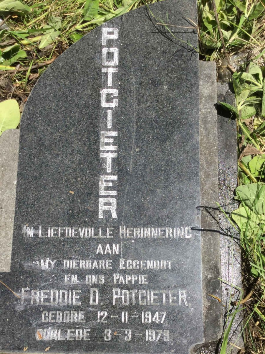 POTGIETER Feddie D. 1947-1979