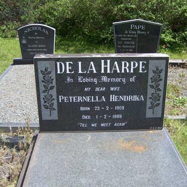 HARPE Peternella Hendrika, de la 1909-1988