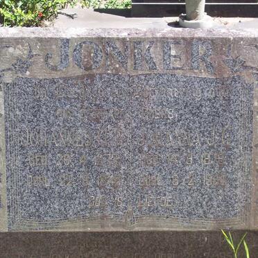 JONKER Johannes G.A. 1872-1946 &amp; Johanna J.G. 1875-1958