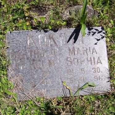 KOKOTT Berthold Wilhelm 1922-1999 &amp; Maria Sophia 1930-1996