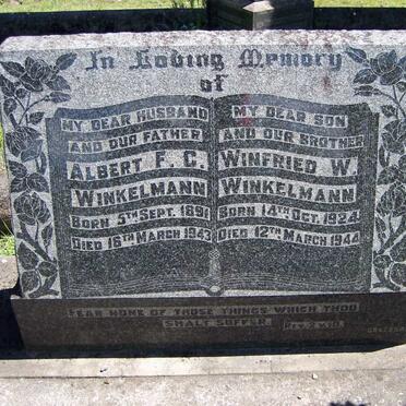 WINKELMANN Albert F.C. 1891-1943 &amp; WINKELMANN Winfried W. 1924-1944