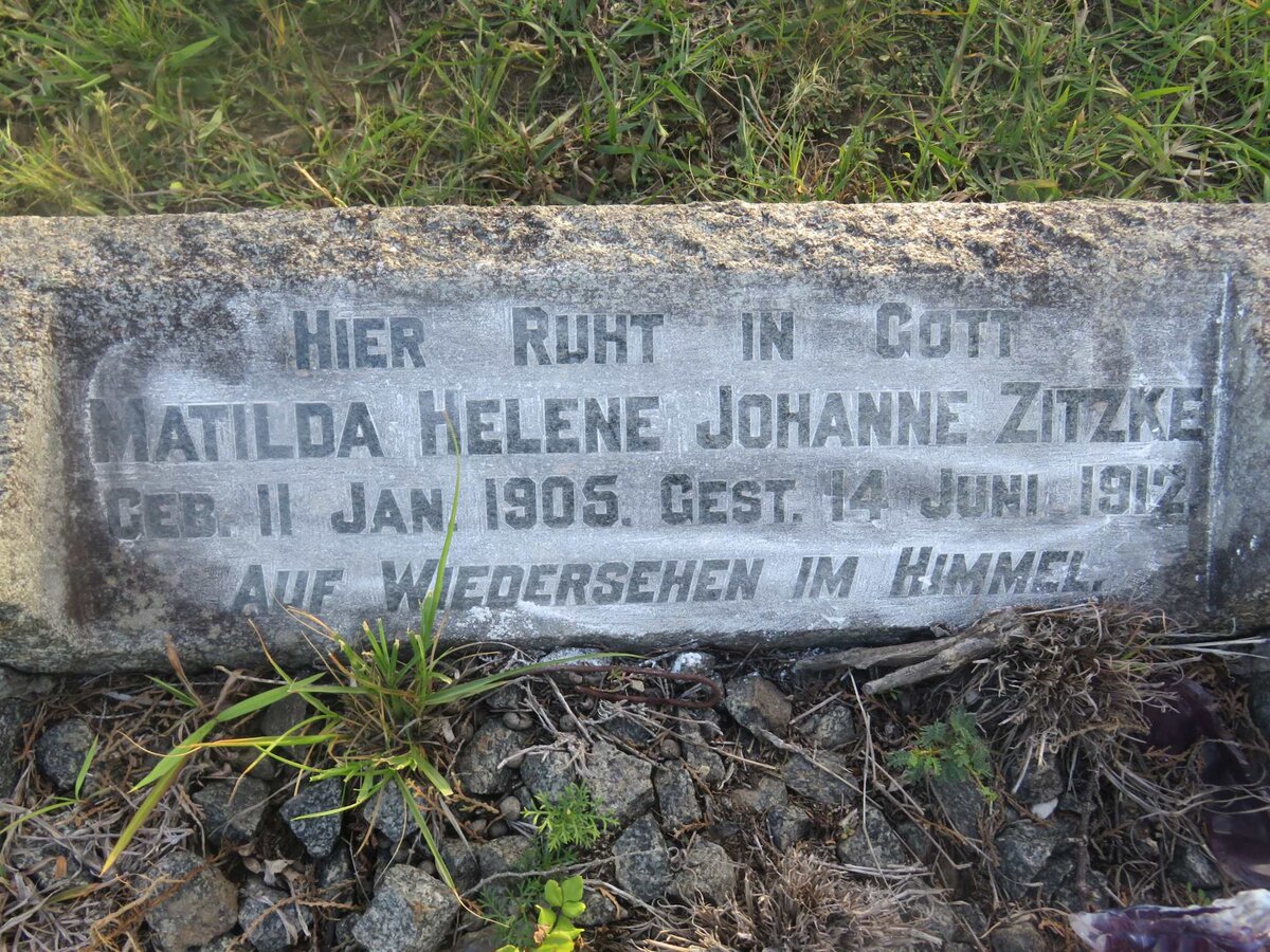 ZITZKE Matilda Helene Johanne 1905-1912