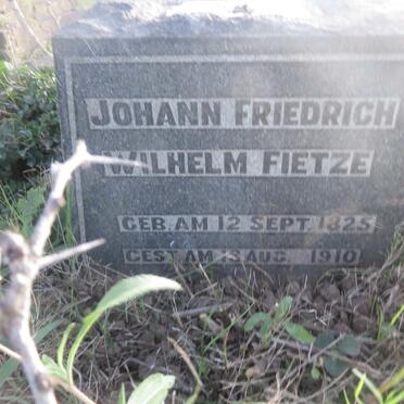 FIETZE Johann Friedrich Wilhelm 1825-1910