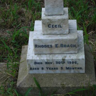 ROACH Cecil Rhodes E. -1906