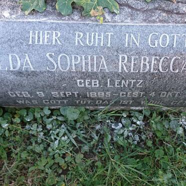 BUSS Hulda Sophia Rebecca nee LENTZ 1895-1952