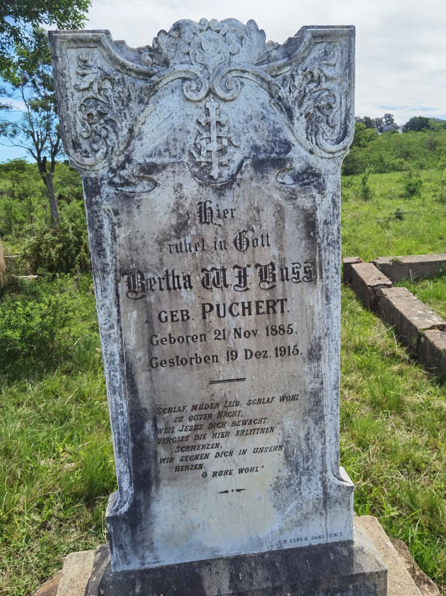 BUSS Bertha W.F. nee PUCHERT 1885-1915