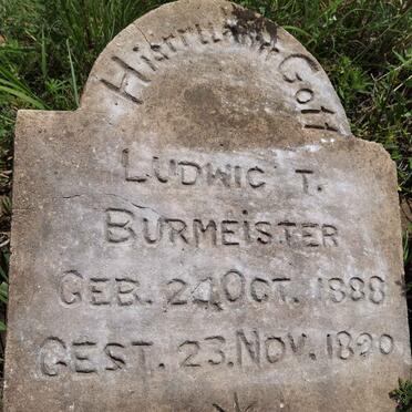 BURMEISTER Ludwig T. 1888-1890