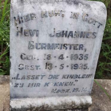 BURMEISTER Hevi Johannes 1935-1935