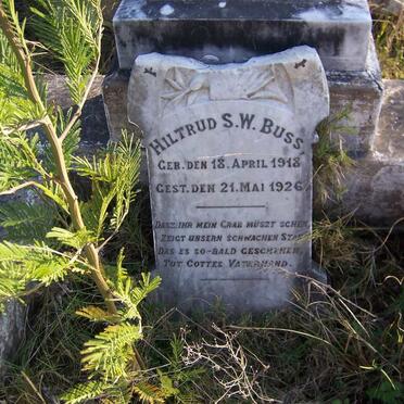 BUSS Hiltrud S.W. 1918-1926
