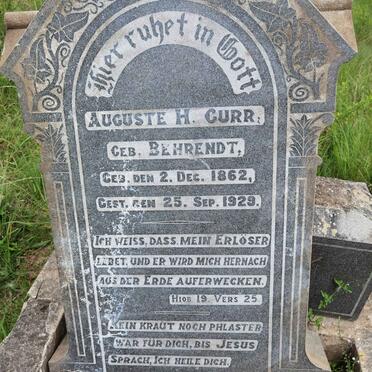 GURR Auguste H. nee BEHRENDT 1862-1929