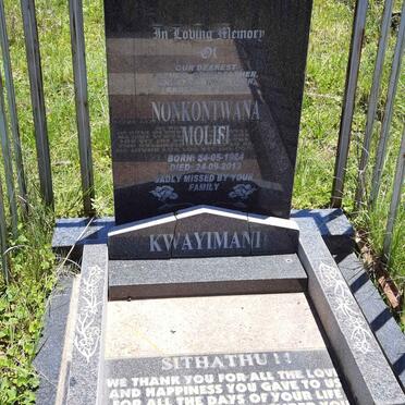 KWAYIMANI Nonkontwana Molifi 1924-2013