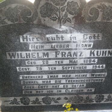KUHN Wilhelm Franz 1884-1944