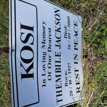 KOSI Thembile Jackson 1927-2009