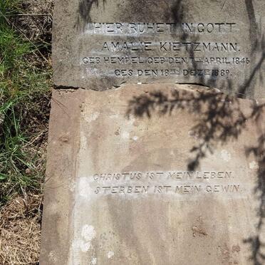 KIETZMANN Amalie 1846-1889