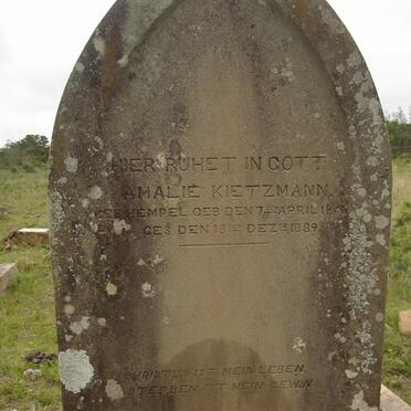 KIETZMANN Amalie nee HEMPEL 1846-1889 