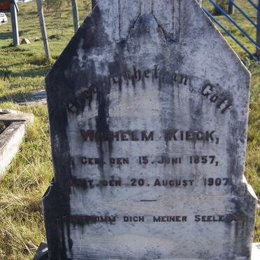 KIECK Wilhelm 1857-1907