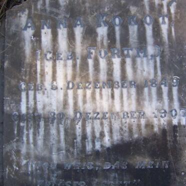 KOKOT Anna nee FORTH 1849-1907