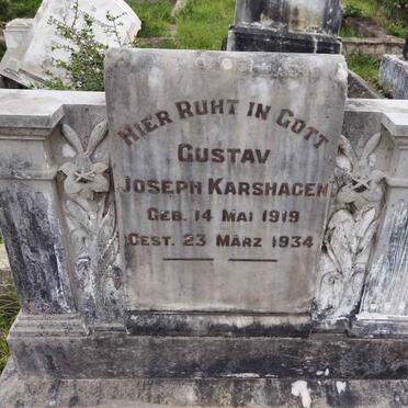 KARSHAGEN Gustav Joseph 1919-1934
