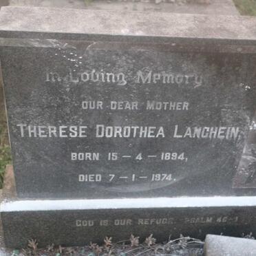 LANGHEIN Therese Dorothea 1894-1974