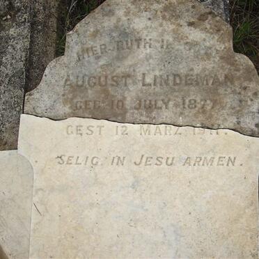 LINDEMAN August 1877-1911