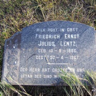 LENTZ Friedrich Ernst Julius 1886-1967