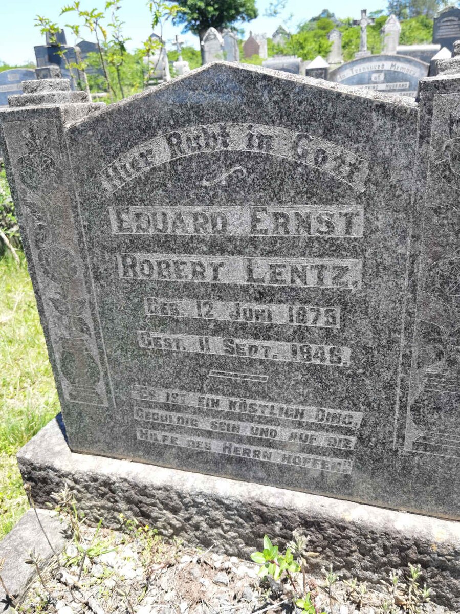 LENTZ Eduard Ernst Robert 1875-1948