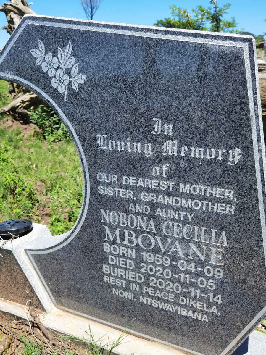 MBOVANE Nobona Cecilia 1959-2020