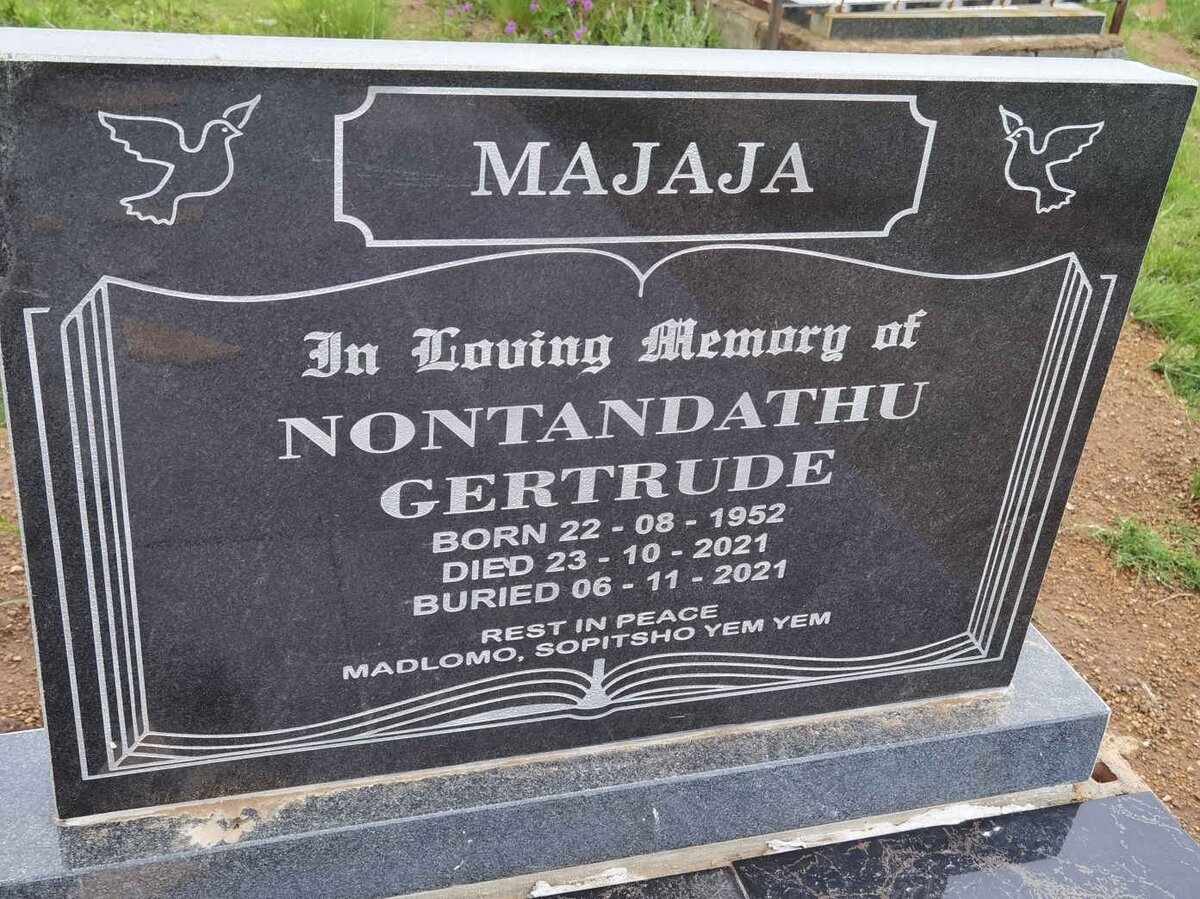 MAJAJA Nontandathu Gertrude 1952-2021