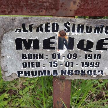 MENQE Alfred Sihomo 1910-1999