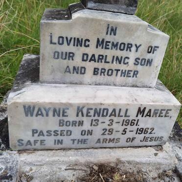 MAREE Wayne Kendall 1961-1962