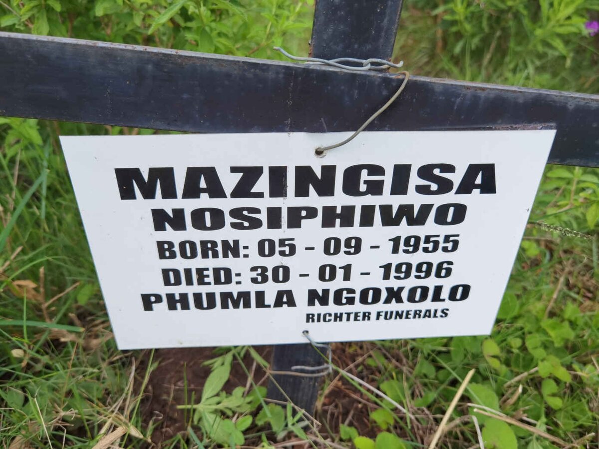 MAZINGISA Nosiphiwo 1955-1996