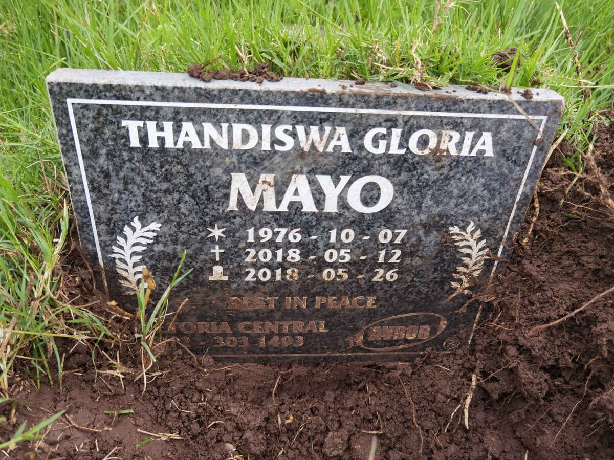 MAYO Thandiswa Gloria 1976-2018