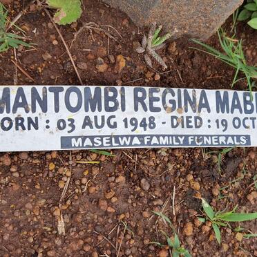 MANTOMBI Regina Mabeta 1948-2020