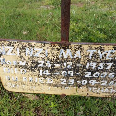 MZINZI Ma Tyeni 1957-2006