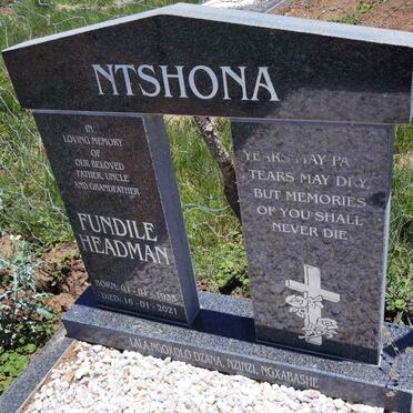 NTSHONA Fundile Headman 1935-2021