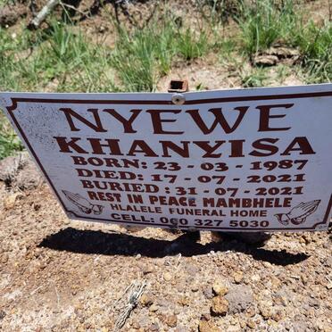 NYEWE Khanyisa 1987-2021