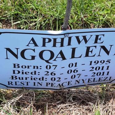 NGQALENI Aphiwe 1995-2011
