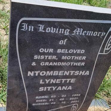 SITYANA Ntombentsha Lynette 1954-2021