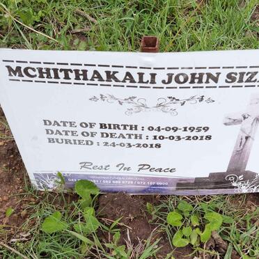 SIZANE Mchithakali John 1959-2018