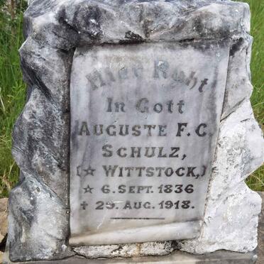 SCHULZ Auguste F.C. nee WITTSTOCK 1836-1918