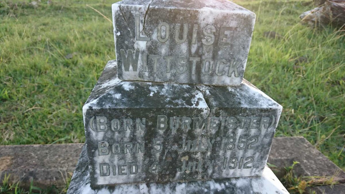 WITTSTOCK Louise nee BURMEISTER 1852-1912