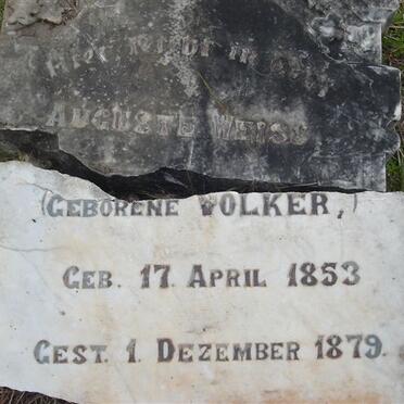 WEISS Auguste nee VOLKER 1853-1879